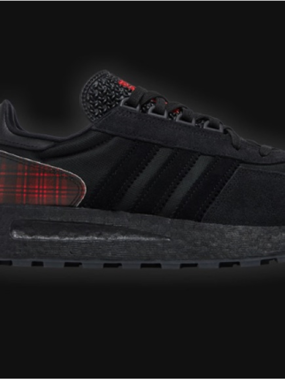 NIB Adidas Retropy E5 'Black Vivid Red Plaid'